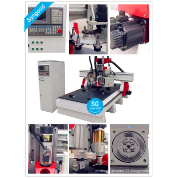 One time finish Milling Engraving Cutting no need operator SG1325 ATC -cnc engraver with atc